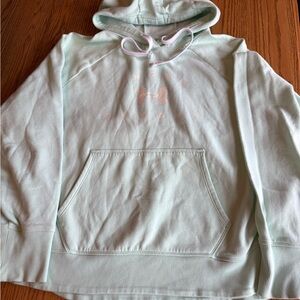 Women’s XL Under Armour Light Mint Pullover Hoodie with Logo